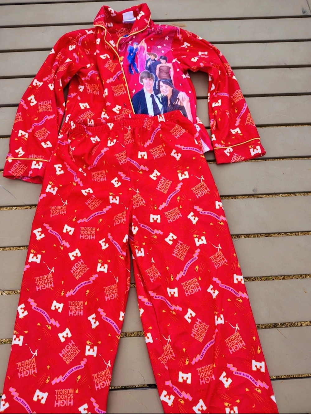 Vintage Kids New Red High School Musical Pajama Set